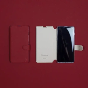 Hülle für Xiaomi Redmi 13C - Farbe Dunkelrot mit Platin