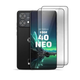 2er Set Panzerglas Clear für Motorola Edge 40 Neo
