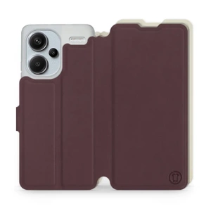 Hülle für Xiaomi Redmi Note 13 PRO Plus - Farbe Burgund mit Platin