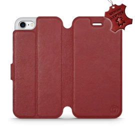 Hülle für Apple iPhone 7 - Farbe Dark Red Leather