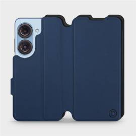 Hülle für Asus Zenfone 9 - Farbe Marine mit Schwarz
