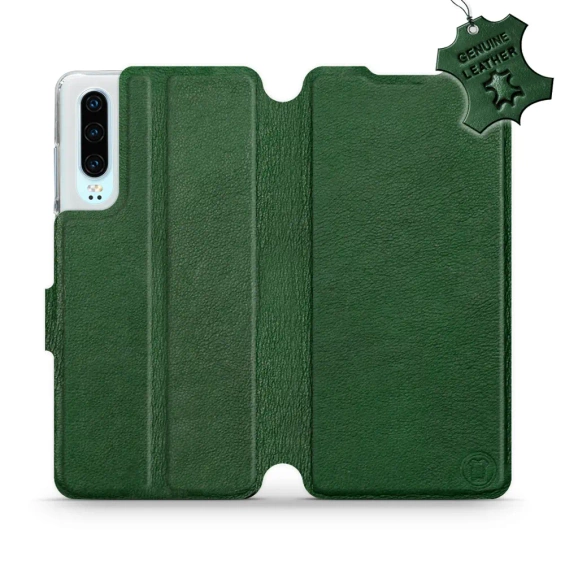Hülle für Huawei P30 - Farbe Green Leather