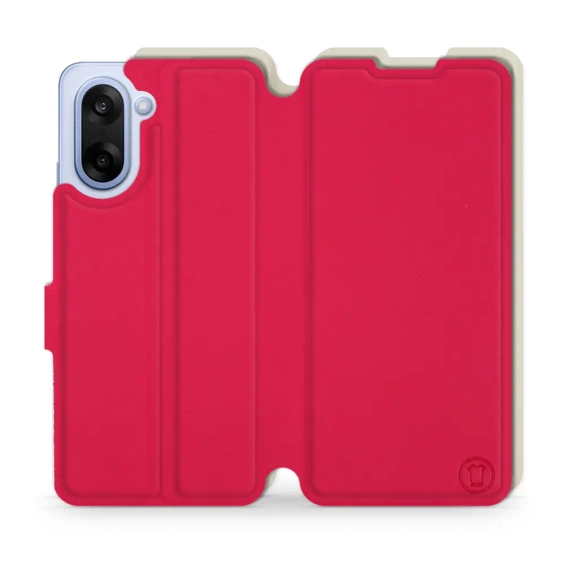 Hülle für OnePlus Nord CE5 - Farbe Rot mit Platin
