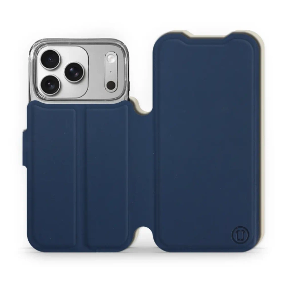 Hülle für Apple iPhone 17 Pro - Farbe Marineblau mit Platin