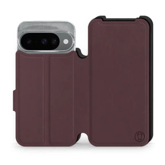Hülle für Google Pixel 10 - Farbe Burgund mit Schwarz