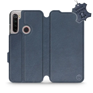 Hülle für Xiaomi Redmi Note 8 2021 - Farbe Blue Leather