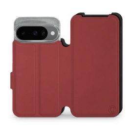 Hülle für Google Pixel 10 - Farbe Dunkelrot mit Schwarz