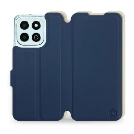 Hülle für Huawei Honor X6b - Farbe Marineblau mit Platin