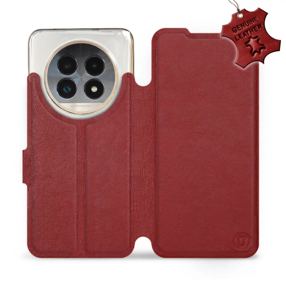 Hülle für Realme 13 Pro Plus - Farbe Dark Red Leather