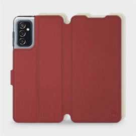 Hülle für Samsung Galaxy M52 5G - Farbe Dunkelrot mit Platin