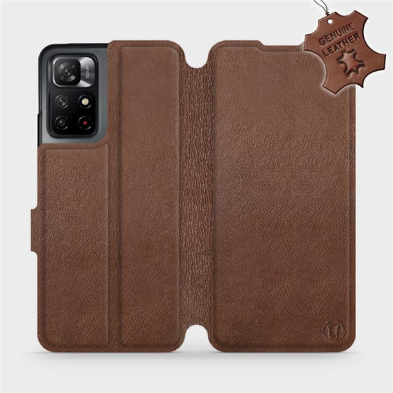 Hülle für Xiaomi Redmi Note 11S 5G - Farbe Brown Leather