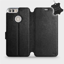 Hülle für Huawei P Smart - Farbe Black Leather