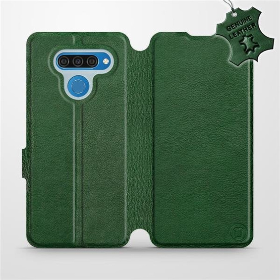 Hülle für LG Q60 - Farbe Green Leather