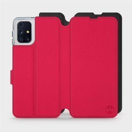 Hülle für Samsung Galaxy M31s - Farbe Rot mit Schwarz