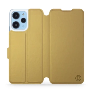 Hülle für Xiaomi Redmi 12 - Farbe Gold&Orange