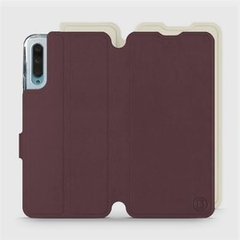 Hülle für Huawei P Smart Pro - Farbe Burgund mit Platin