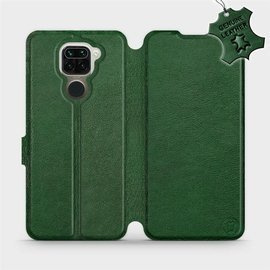 Hülle für Xiaomi Redmi Note 9 - Farbe Green Leather