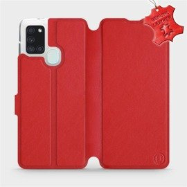 Hülle für Samsung Galaxy A21S - Farbe Red Leather