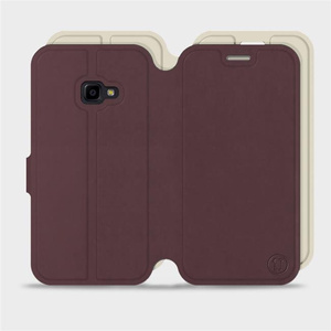 Hülle für Samsung Galaxy Xcover 4 - Farbe Burgund mit Platin