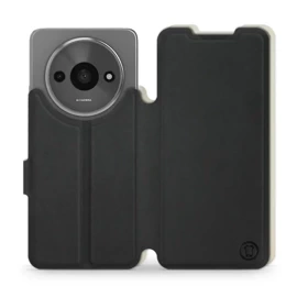 Hülle für Xiaomi Redmi A3 - Farbe Schwarz mit Platin