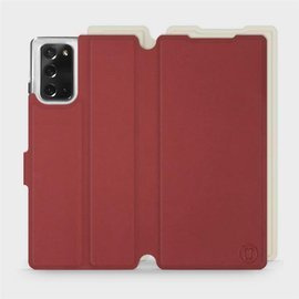 Hülle für Samsung Galaxy Note 20 - Farbe Dunkelrot mit Platin