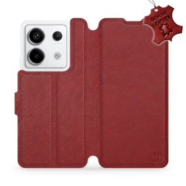 Hülle für Xiaomi Redmi Note 13 PRO - Farbe Dark Red Leather