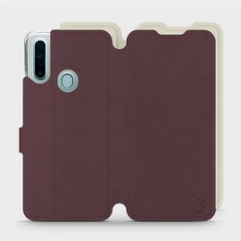 Hülle für OPPO A31 - Farbe Burgund mit Platin