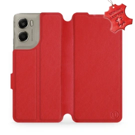 Hülle für Motorola Moto G06 Power - Farbe Red Leather