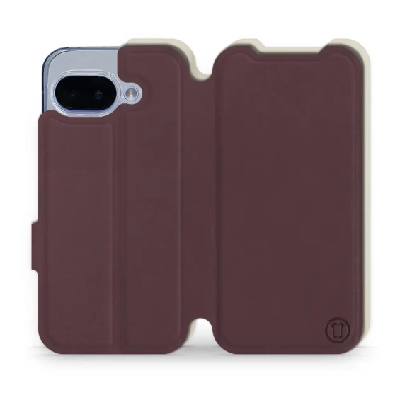 Hülle für Google Pixel 9A - Farbe Burgund mit Platin