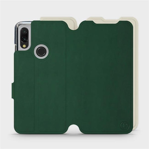 Hülle für Xiaomi Redmi 7 - Farbe Grün mit Platin