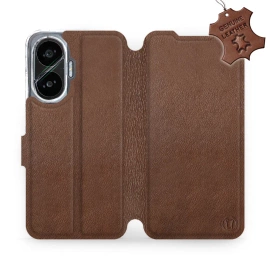 Hülle für Xiaomi POCO F7 - Farbe Brown Leather