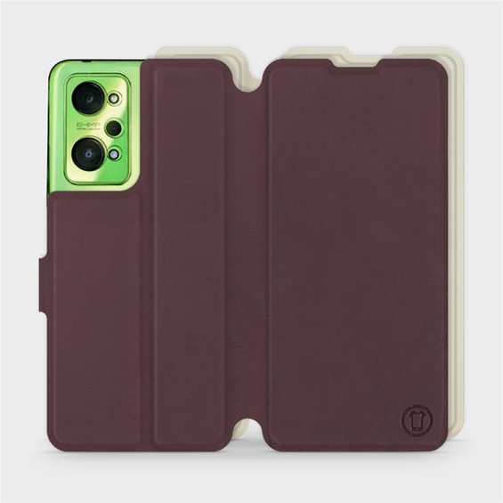 Hülle für Realme GT Neo 2 - Farbe Burgund mit Platin