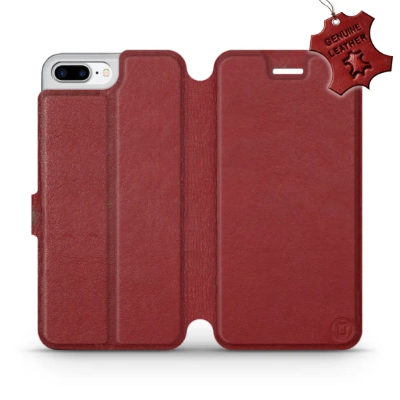Hülle für Apple iPhone 7 Plus - Farbe Dark Red Leather