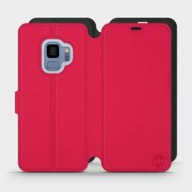 Hülle für Samsung Galaxy S9 - Farbe Rot mit Schwarz