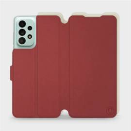 Hülle für Samsung Galaxy A33 5G - Farbe Dunkelrot mit Platin