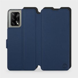 Hülle für OPPO A74 - Farbe Marine mit Schwarz