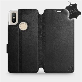 Hülle für Xiaomi Mi A2 - Farbe Black Leather