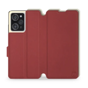 Hülle für Xiaomi Poco X5 Pro 5G - Farbe Dunkelrot mit Platin