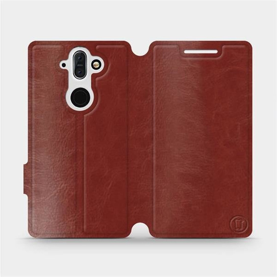 Hülle für Nokia 8 Sirocco - Farbe Brown&Gray