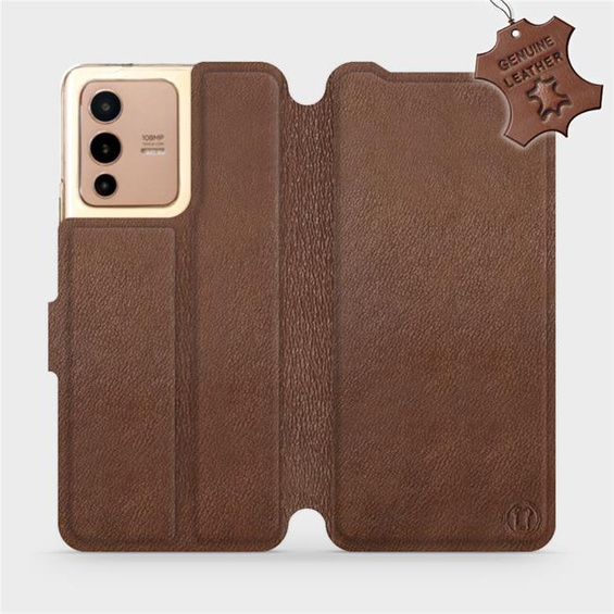 Hülle für Vivo V23 5G - Farbe Brown Leather