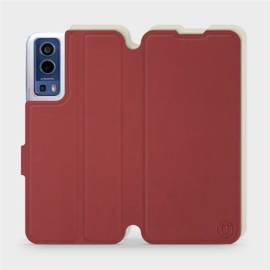 Hülle für Vivo Y52 5G - Farbe Dunkelrot mit Platin