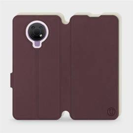 Hülle für Nokia G10 - Farbe Burgund mit Platin