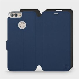 Hülle für Huawei P Smart - Farbe Marine mit Schwarz