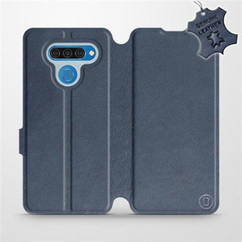 Hülle für LG Q60 - Farbe Blue Leather