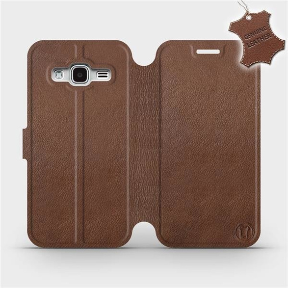 Hülle für Samsung Galaxy J3 2016 - Farbe Brown Leather