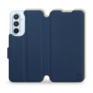 Hülle für Samsung Galaxy A54 - Farbe Marineblau mit Platin