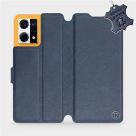 Hülle für Oppo Reno 7 4G - Farbe Blue Leather