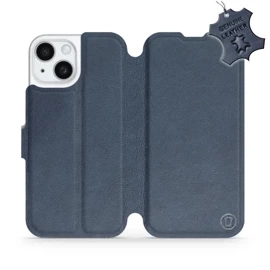 Hülle für Apple iPhone 15 - Farbe Blue Leather