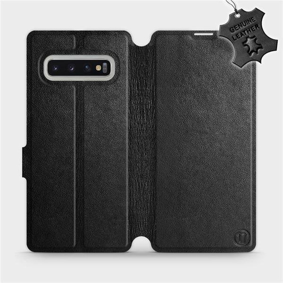 Hülle für Samsung Galaxy S10 Plus - Farbe Black Leather