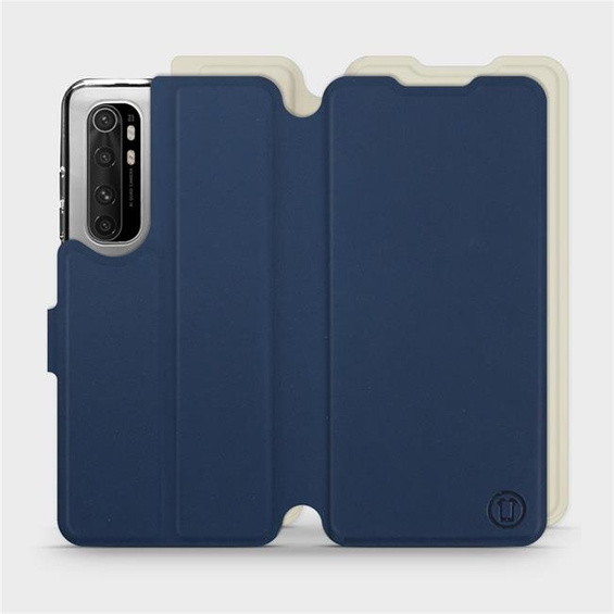 Hülle für Xiaomi Mi Note 10 Lite - Farbe Marineblau mit Platin